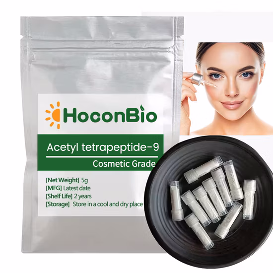 Serie antienvejecimiento Polvo de péptido cosmético 99% Pureza CAS 868844-74-0 Polvo de acetilo Octapeptide-3 / Snap-8