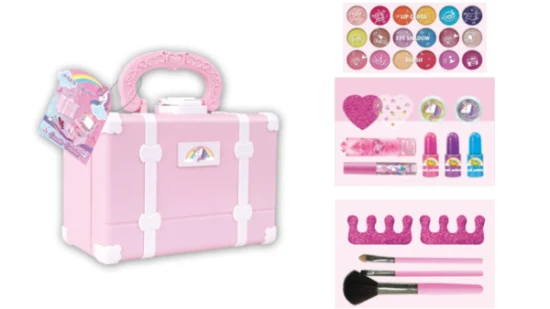 Venta al por mayor Emulational Cosmetic Set Makeup Toy Girls Play House Pretend Play Toys Emulational Make up Set Kids Toy para niñas Kids Make up Set