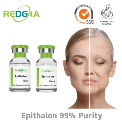 Serie antienvejecimiento Péptidos 99% Pureza Epithalon CAS 307297-39-8 Polvo crudo de Epithalon de péptido cosmético